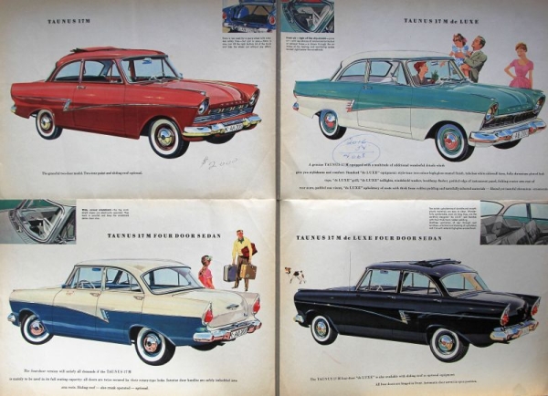 Ford Taunus 17 M Modelprogram 1957 Gotschke Carbrochure (0684)